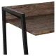 Стол на металлокаркасе BRABIX LOFT CD-003, 640х420х840 мм, цвет морёный дуб, 641215. Фото товара с разных ракурсов.